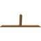 Ekena Millwork Portland Timber Gable Bracket, Western Red Cedar, 60"W x 25"H x 1 1/2"D x 3 1/2"F, 10/12 Pitch GBW060X25X0204POR00SWR - alternate 3